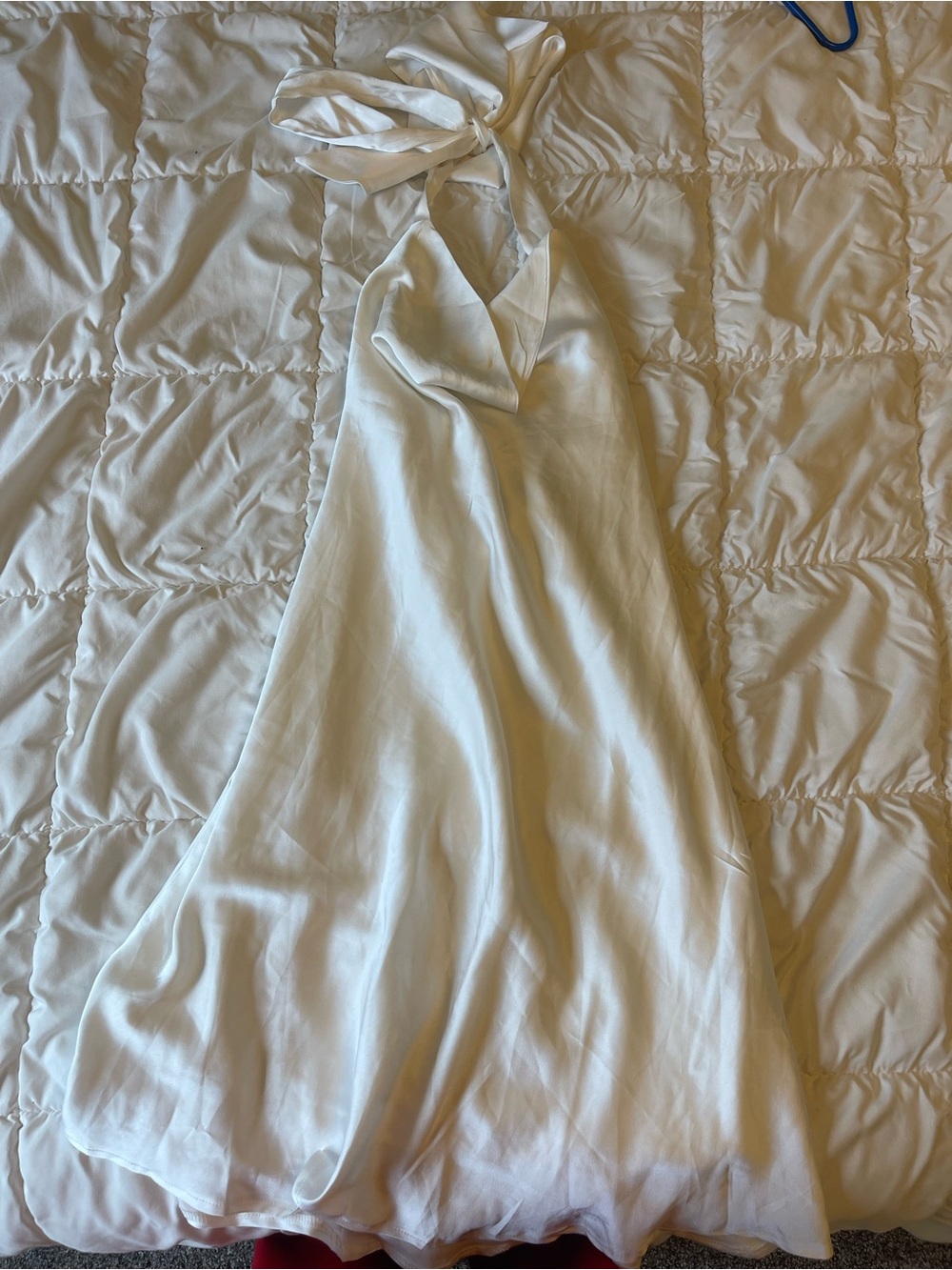 SHEIN White Halter Slip Chemise
